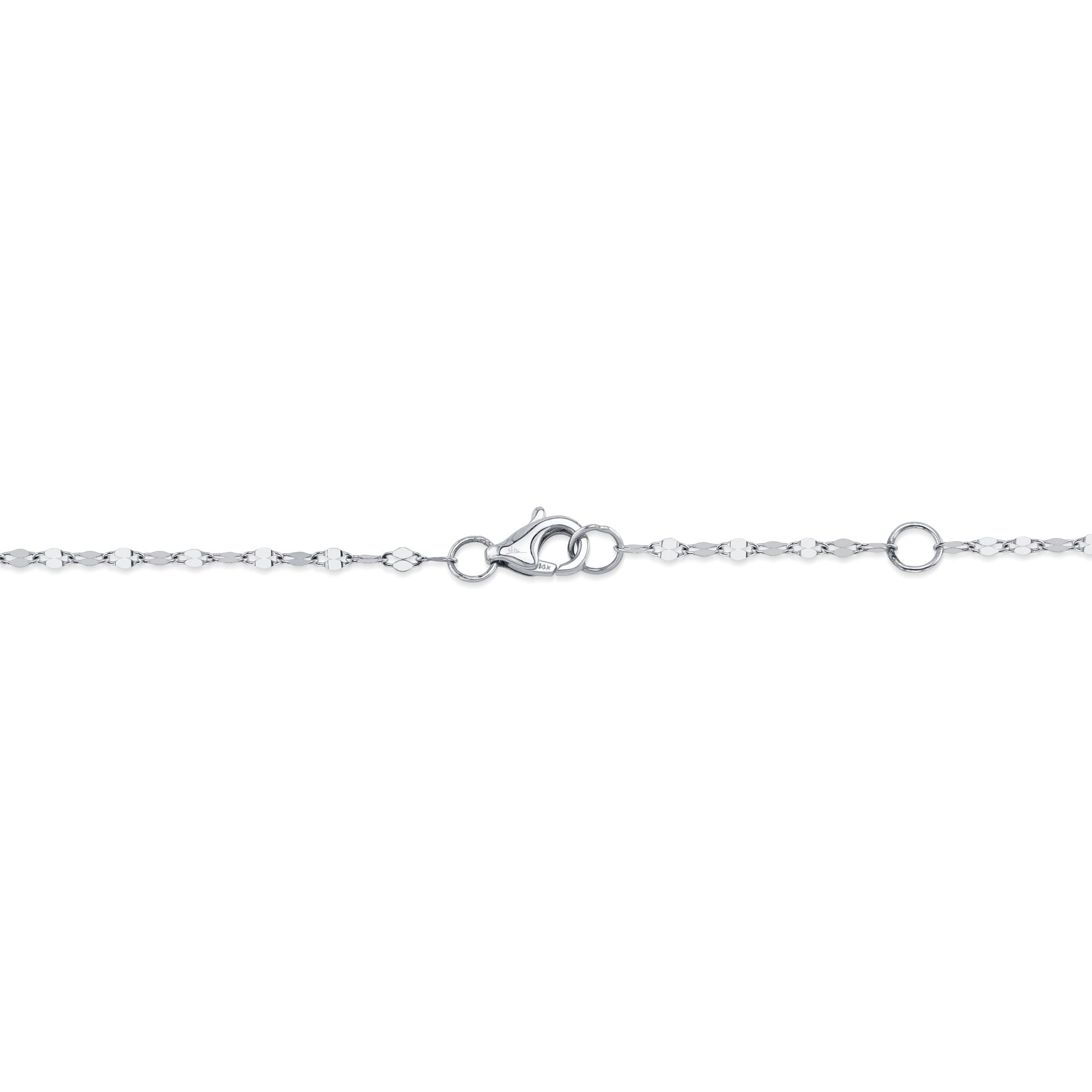 0.20CT 14K W/G 18" DIAMONDS BY THE YARD SPARKLE CHAIN NECKLACE