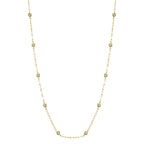 0.20CT 14K Y/G 18" DIAMONDS BY THE YARD SPARKLE CHAIN NECKLACE
