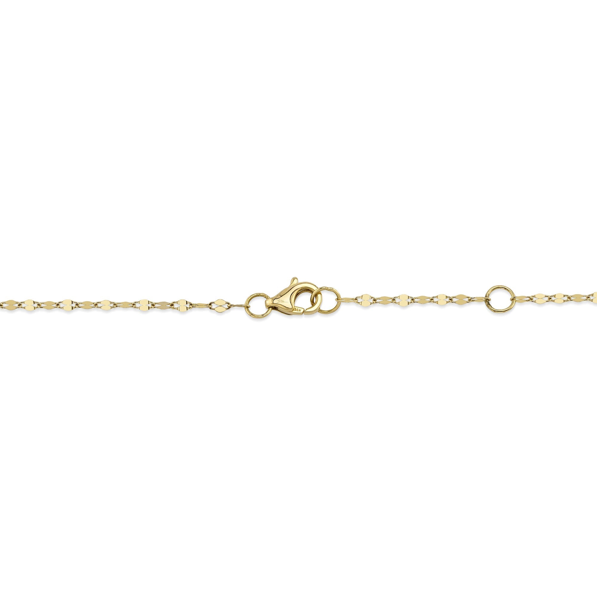 0.20CT 14K Y/G 18" DIAMONDS BY THE YARD SPARKLE CHAIN NECKLACE