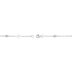 0.10CT 14K W/G 7" DIAMONDS BY THE YARD SPARKLE CHAIN BRACELET