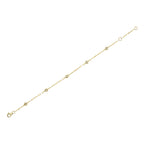 0.10CT 14K Y/G 7" DIAMONDS BY THE YARD SPARKLE CHAIN BRACELET