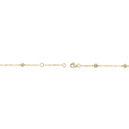 0.10CT 14K Y/G 7" DIAMONDS BY THE YARD SPARKLE CHAIN BRACELET