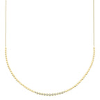 0.46CT 14K Y/G DIAMOND BEZEL NECKLACE