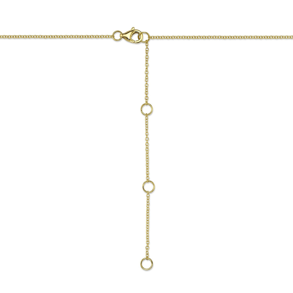 0.46CT 14K Y/G DIAMOND BEZEL NECKLACE