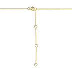 0.46CT 14K Y/G DIAMOND BEZEL NECKLACE