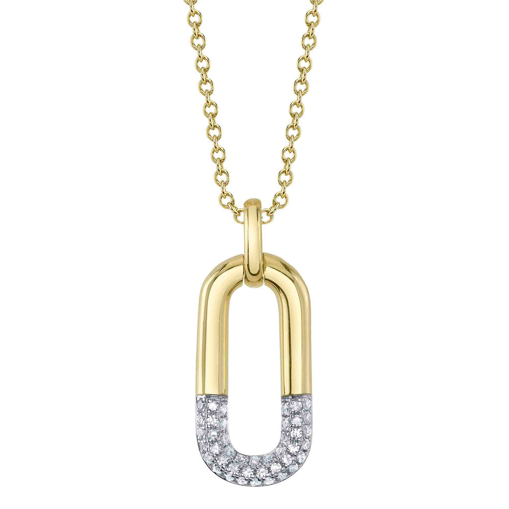0.10CT 14K Y/G DIAMOND NECKLACE