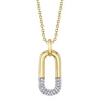 0.10CT 14K Y/G DIAMOND NECKLACE