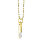 0.10CT 14K Y/G DIAMOND NECKLACE