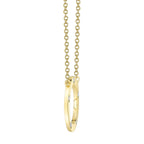 0.07CT 14K Y/G DIAMOND CIRCLE NECKLACE