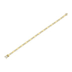 0.90CT 14K Y/G DIAMOND GEO CUT BRACELET