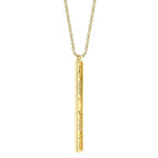 0.17CT 14K Y/G DIAMOND GEO CUT NECKLACE