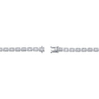 1.53CT 14K W/G DIAMOND BAGUETTE TENNIS BRACELET
