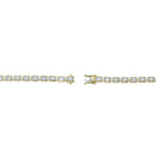 1.53CT 14K Y/G DIAMOND BAGUETTE TENNIS BRACELET