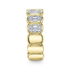 0.50CT 14K Y/G DIAMOND BAGUETTE BAND