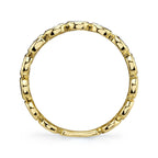 0.50CT 14K Y/G DIAMOND BAGUETTE BAND