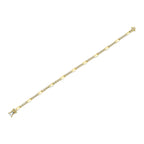 0.54CT 14K Y/G DIAMOND BEZEL GEO CUT BRACELET