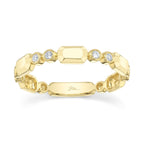 0.06CT 14K Y/G DIAMOND BEZEL GEO CUT BAND