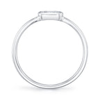 0.07CT 14K W/G DIAMOND BAGUETTE RING