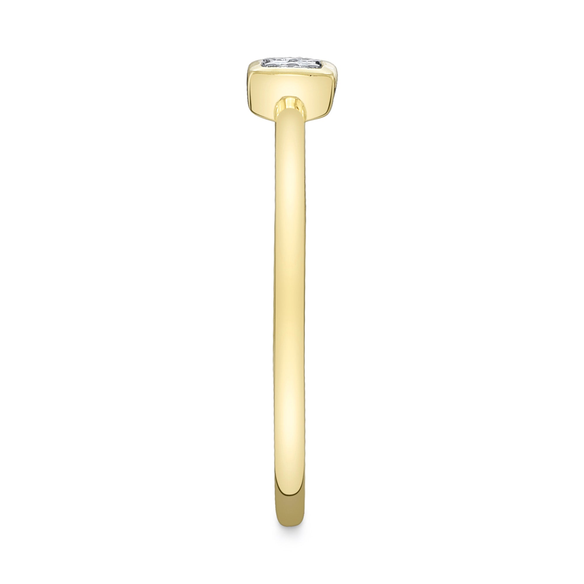 0.07CT 14K Y/G DIAMOND BAGUETTE RING
