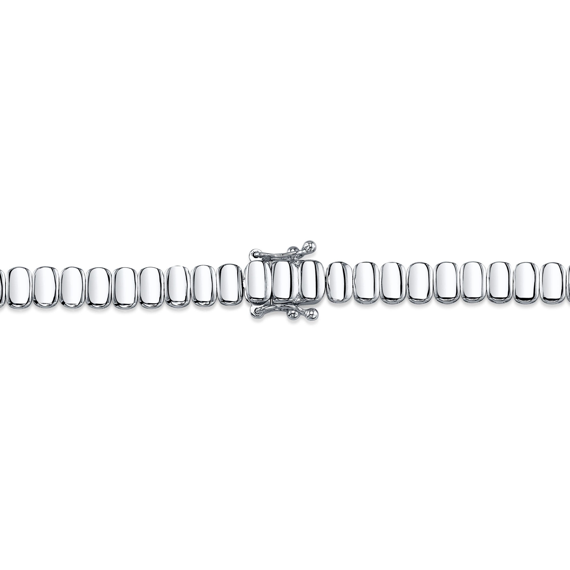 3.07CT 14K W/G DIAMOND BAGUETTE NECKLACE