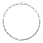 3.07CT 14K W/G DIAMOND BAGUETTE NECKLACE