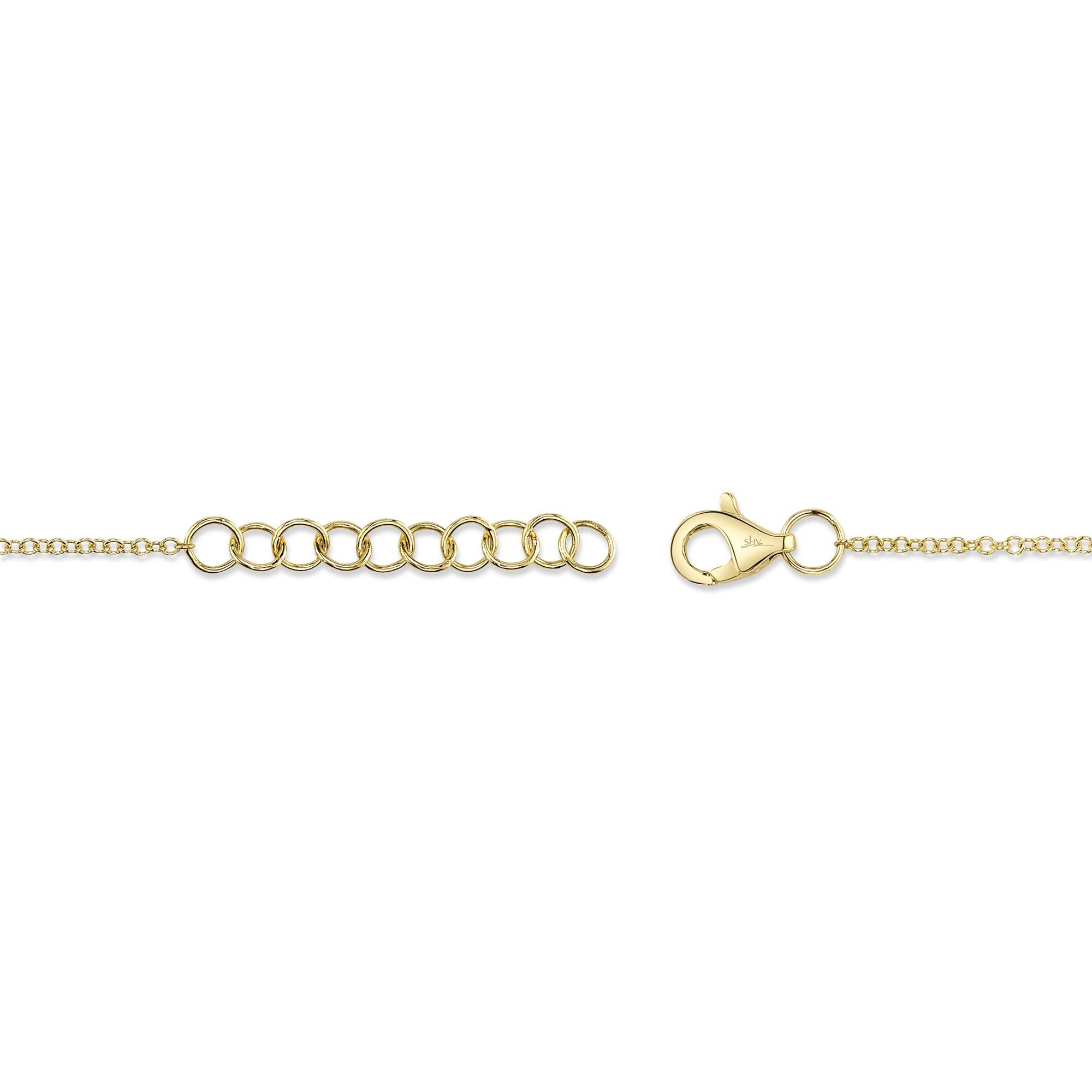 0.04CT 14K2T Y/W DIAMOND PAVE HEART BRACELET