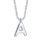 0.09CT 14K W/G DIAMOND PAVE NECKLACE - INITIAL A