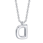 0.10CT 14K W/G DIAMOND PAVE NECKLACE - INITIAL D