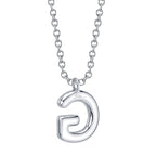 0.10CT 14K W/G DIAMOND PAVE NECKLACE - INITIAL G
