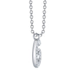 0.10CT 14K W/G DIAMOND PAVE NECKLACE - INITIAL G