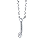 0.06CT 14K W/G DIAMOND PAVE NECKLACE - INITIAL J