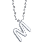 0.14CT 14K W/G DIAMOND PAVE NECKLACE - INITIAL M