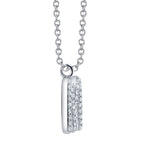 0.14CT 14K W/G DIAMOND PAVE NECKLACE - INITIAL M