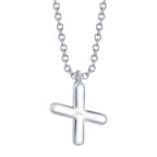 0.09CT 14K W/G DIAMOND PAVE NECKLACE - INITIAL X