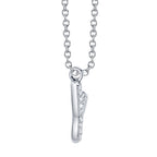 0.06CT 14K W/G DIAMOND PAVE NECKLACE - INITIAL Y