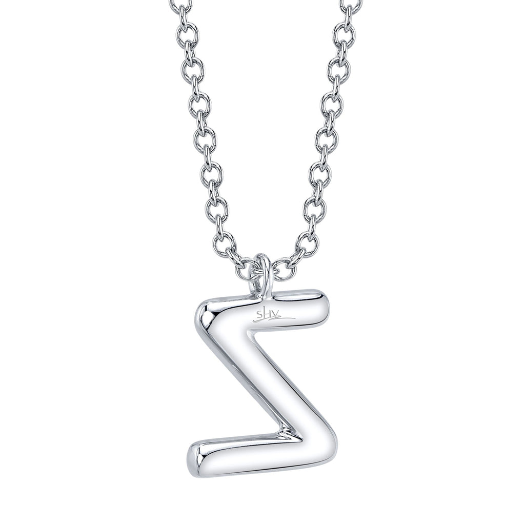 0.10CT 14K W/G DIAMOND PAVE NECKLACE - INITIAL Z
