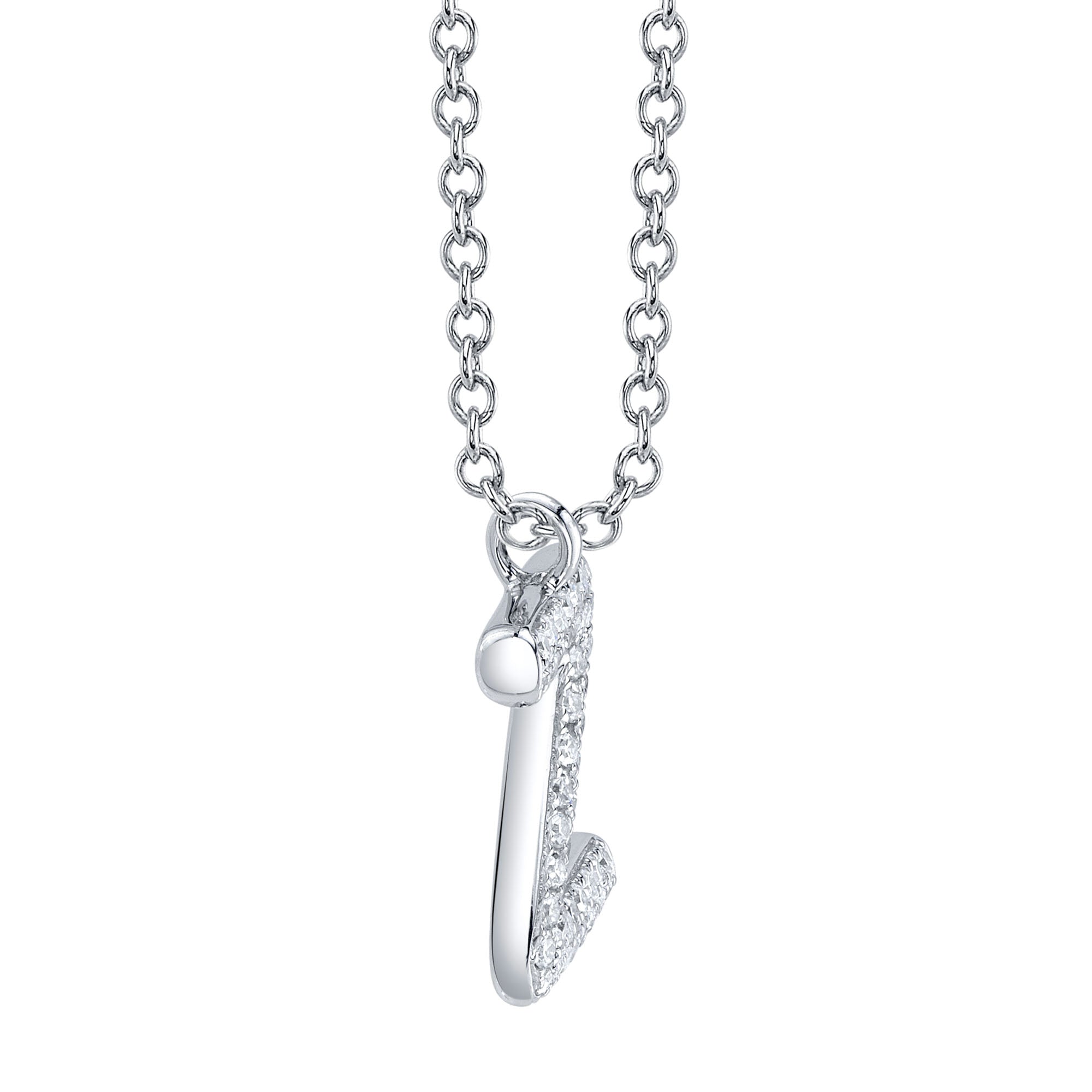 0.10CT 14K W/G DIAMOND PAVE NECKLACE - INITIAL Z
