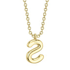 0.09CT 14K Y/G DIAMOND PAVE NECKLACE - INITIAL S