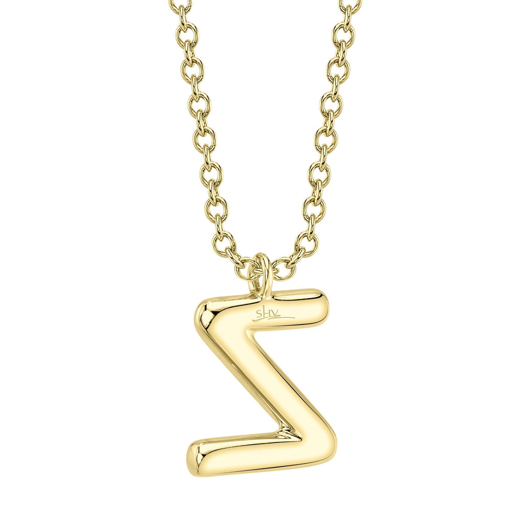 0.10CT 14K Y/G DIAMOND PAVE NECKLACE - INITIAL Z