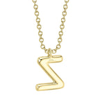 0.10CT 14K Y/G DIAMOND PAVE NECKLACE - INITIAL Z
