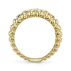 0.31CT 14K Y/G DIAMOND BEZEL RING