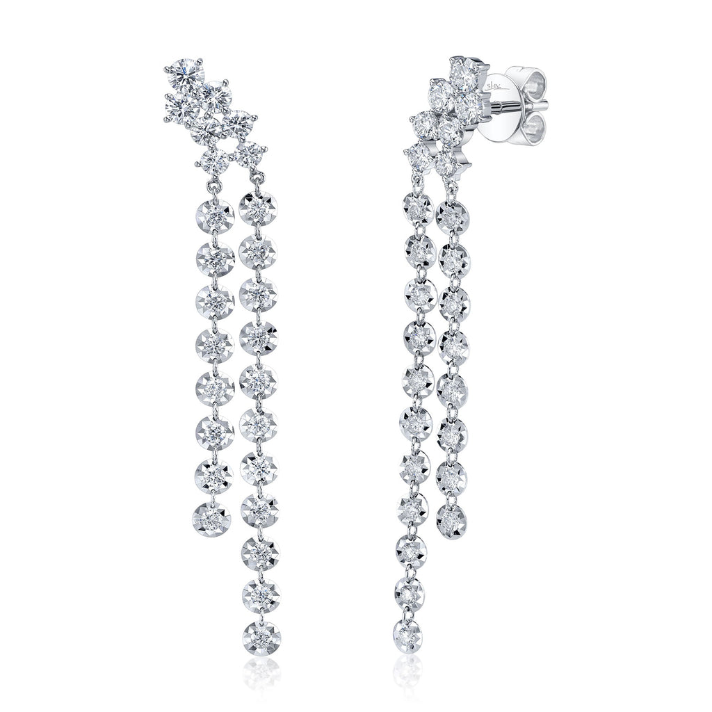 1.49CT 14K W/G DIAMOND EARRING