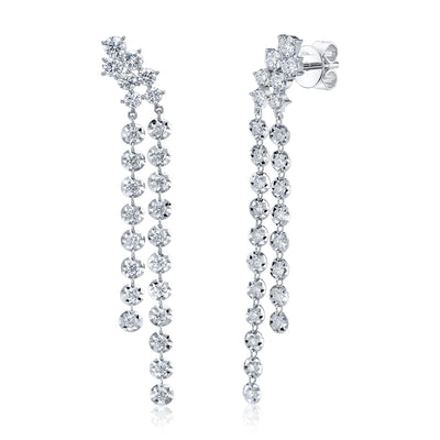 1.49CT 14K W/G DIAMOND EARRING