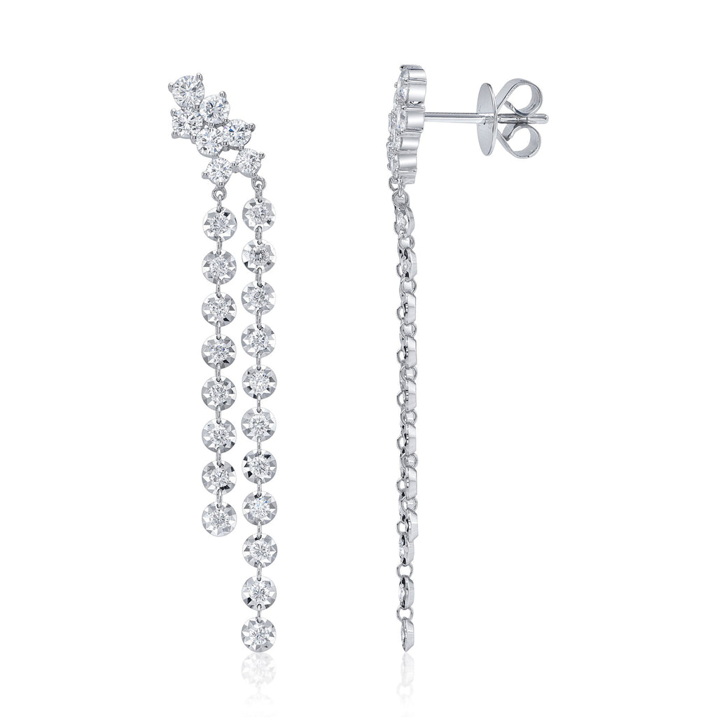 1.49CT 14K W/G DIAMOND EARRING