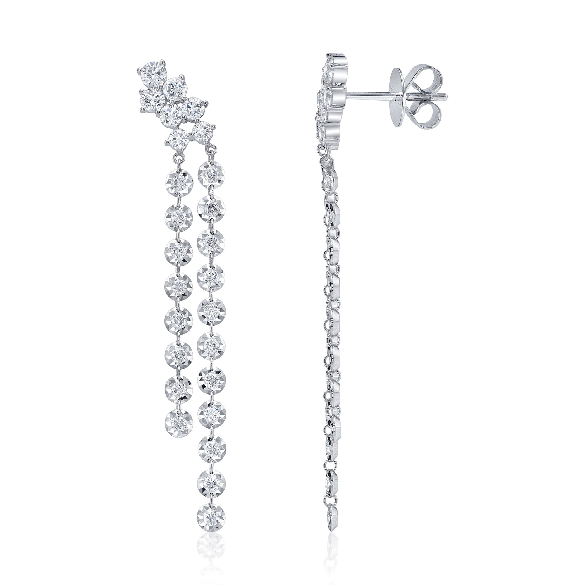 1.49CT 14K W/G DIAMOND EARRING