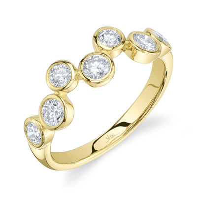 0.78CT 14K Y/G DIAMOND BEZEL RING