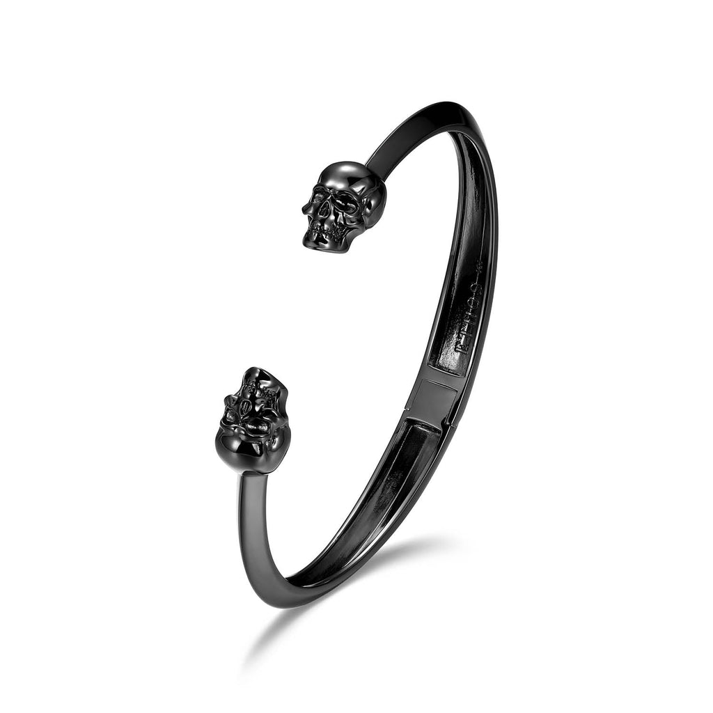 UB0041 - Dark Reign Gunmetal Finish Sterling Silver Bracelet