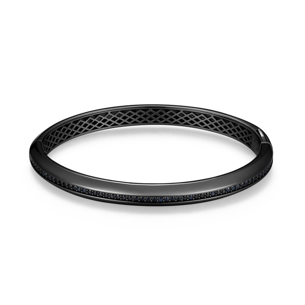 UB0059 - Eclipse Gunmetal Finish Sterling Silver Bracelet
