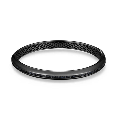 UB0059 - Eclipse Gunmetal Finish Sterling Silver Bracelet