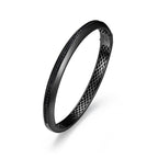 UB0059 - Eclipse Gunmetal Finish Sterling Silver Bracelet